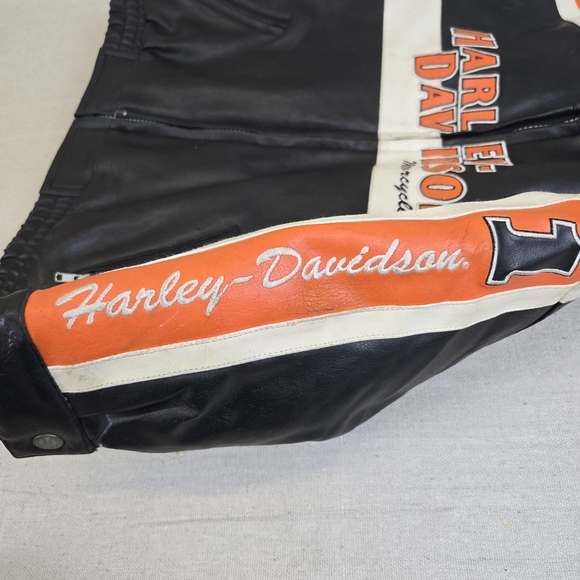 Vintage 90s Kids Harley Davidson Faux Leather Jacket Size 4t - Picture 7 of 11